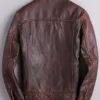 Dylan Men’s Brown Fashionable Real Leather Racer Jacket