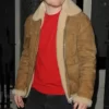 Ed Sheeran Brown Pure Suede Leather Jacket