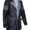 Elder Maxson Black Genuine Leather Coat