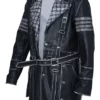 Elder Maxson Black Leather Pure Coat