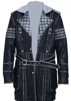 Elder Maxson Black Leather Real Coat