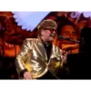 Elton John Glastonbury 2023 Golden Real Leather Blazer