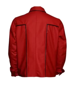 Elvis Presley Inspired Mens Red Top Leather Jackets