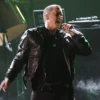 Eminem Black Leather Bomber Leather Jacket