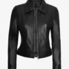 Erika Womens Quilted Biker Full Genuine Leather Jacket