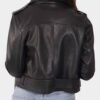 Esther Black Biker Real Leather Jacket