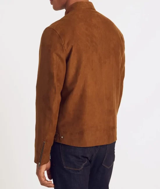 Evander Men’s Brown Modern Cafe Racer Leather Jacket
