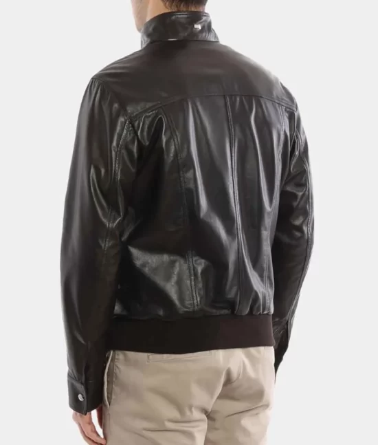 Ezekiel Men’s Black Leather Jacket