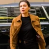 FBI Most Wanted S03 Kristin Gaines Brown Suede Leather Jacket