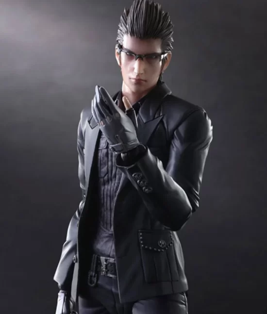 FFXV Final Fantasy XV Ignis Scientia Black Real Leather Blazer
