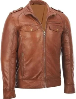 Fadcloset Patt Top Leather Jacket
