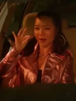 Fakes S01 Rebecca Li Pink Leather Jacket