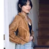 Finestkind Jenna Ortega Mabel Leather Jacket