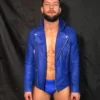 Finn Balor Leather Jacket in Blue