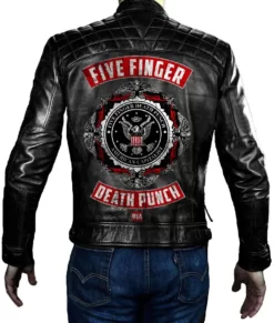Five Finger Death Punch Real Leather Jacket