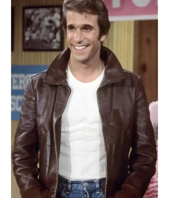 Fonzie Happy Day Brown Leather Jacket