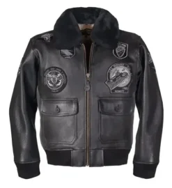 G-1 Wings Of Gold Black Jacket Front