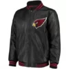 G-III Sports Arizona Cardinals Black Bomber Full Genuine Leather Jacket
