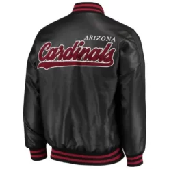 G-III Sports Arizona Cardinals Black Bomber Orignal Leather Jacket