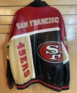 G-iii Nfl San Francisco 49ers Football Real Leather Jacket