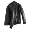 Gendry Genuine Black Aviation Men Sheepskin Top Leather Coat Back