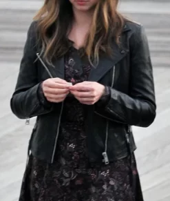 Ghosted Ana De Armas Black Leather Jacket