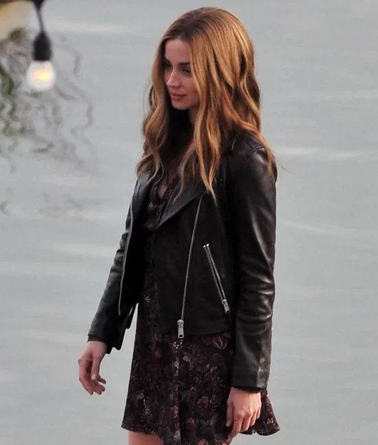 Ghosted Ana De Armas Top Leather Jacket