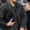 Gigi Hadid Brown Leather Jacket Real Leather