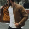 Goldtop 76 Armoured Brown Best Leather Jacket