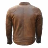 Goldtop 76 Armoured Brown Leather Jacket Back
