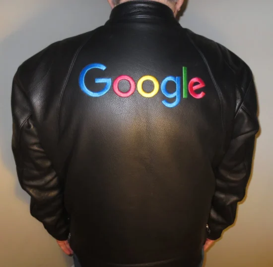 Google Leather Jacket Back