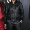 Grammy Awards 2023 Helen Lasichanh Top Leather Jacket
