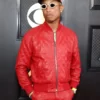 Grammy Awards 2023 Pharell Williams Mens Leather Jacket