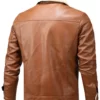 Grayson Men’s Brown Leather Shearling Trucker Jacket