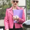 Gwen Stefani Pink Real Leather Jacket