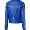 Hailey Baldwin Blue Real Jacket