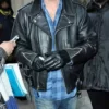 Hall and Oates Black Top Leather Jacket