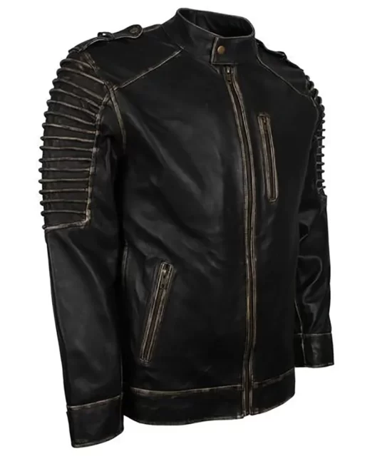 Halloween Joker Biker Genuine Leather Jacket