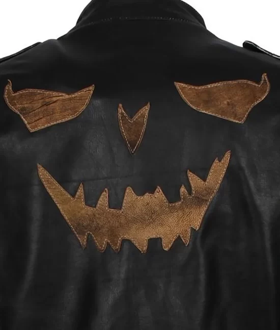 Halloween Joker Biker Top Leather Jacket