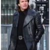 Halston Ewan McGregor Black Best Leather Coat