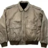 Hard Rock Cafe Orlando Brown Leather Bomber Jacket