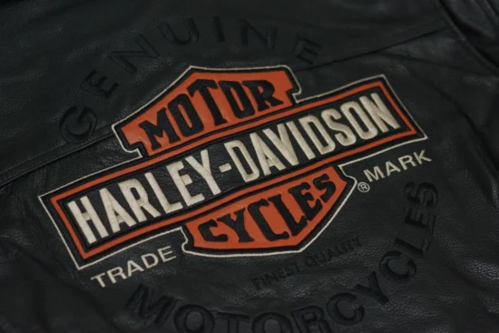 Harley Davidson Men Black Real Leather Jacket