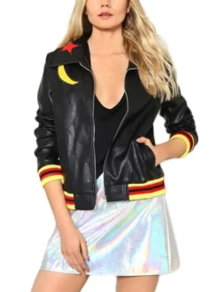 High School Musical Nini Salazar-Roberts Bomber Top Leather Jacket
