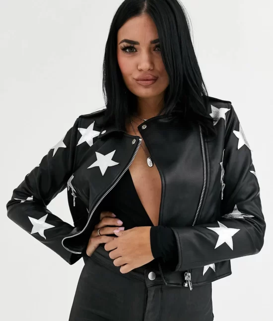 High School Musical S04 Gina Porter Black Top Leather Jacket