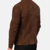 Hunter Men’s Brown Modern Casual Cafe Racer Leather Jacket