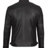 Ian Men’s Brown Quilted Voguish Real Leather Cafe Racer Jacket