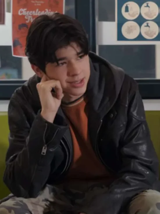 Isaac Garcia My Life With The Walter Boys Black Real Leather Jacket