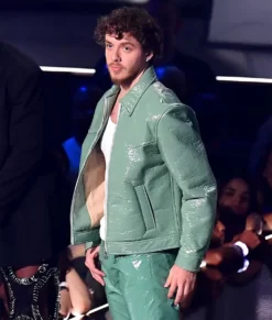 Jack Harlow Green Top Leather Jacket