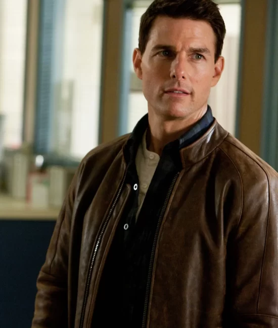 Jack Reacher Tom Cruise Brown Pure Leather jacket