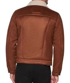 Jackson Brown Trucker Real Leather Jacket